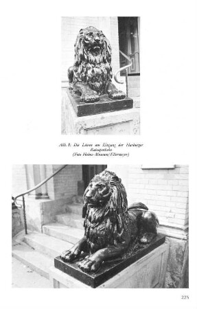 Abb. 8: Die Löwen am Eingang der Harburger Ratsapotheke (Foto Helms-Museum/Ellermeyer)