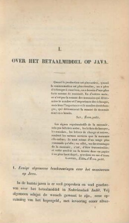 1. Eenige algemeene beschouwingen over het muntwezen op Java