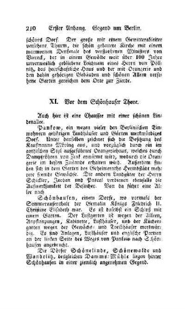 XI. Vor dem Schönhauser Thore