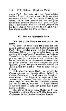 XI. Vor dem Schönhauser Thore
