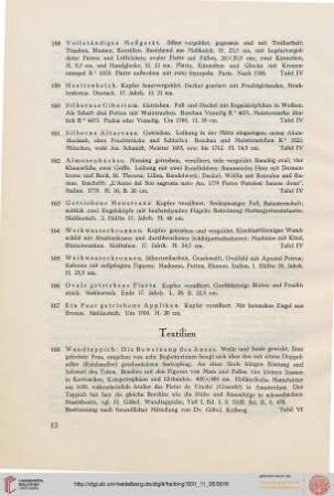 Textilien (Nr. 168-229)