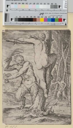 [Ein Satyr bestraft eine Nymphe] [1. Zustand]