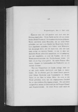 Kopenhagen, den 21. Juni 1909