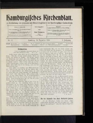 An der Schwelle des Paul Gerhardt-Jahres