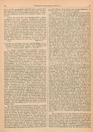 29-32 [Rezension] Geiselmann, Josef Rupert, Jesus der Christus