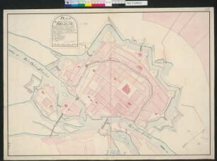 Plan von Der Stadt und Vestung Breslau