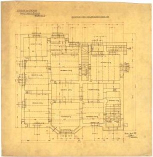 Billing, Hermann; Rastatt, Leopoldring 20; Haus Bolza - Grundriss Keller