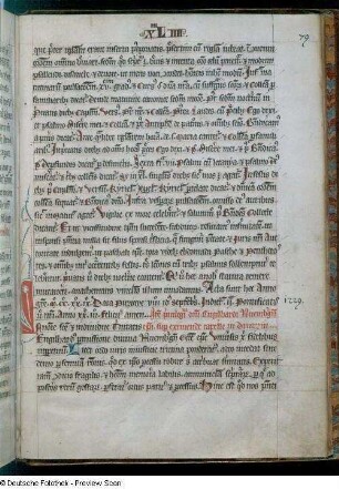 Textseite 79, Handschrift mit Illustration