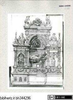 Codex Albani, Grabmal des Kardinals Giovanni Basso della Rovere (+1507)