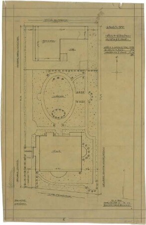 Billing, Hermann; Karlsruhe, Nördl. Hildapromenade 3/ Maximiliansstraße; Villa von Schwedler (Villa Billing) - Lageplan