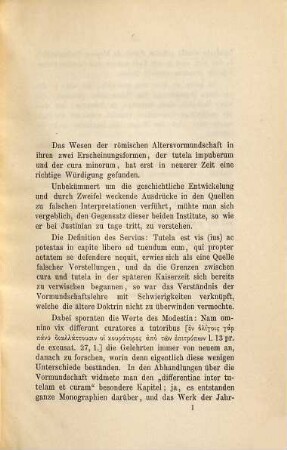Über die Bedeutung des Satzes: Tutor personae, non rei vel causae datur