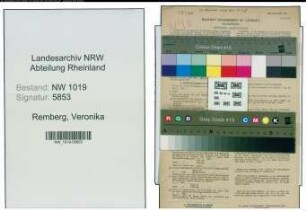 Entnazifizierung Veronika Remberg , geb. 04.11.1898 (Hausfrau)