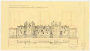 Warenhaus Wertheim, Oranienstraße, Berlin: Sommergarten, Spalier, 1:50