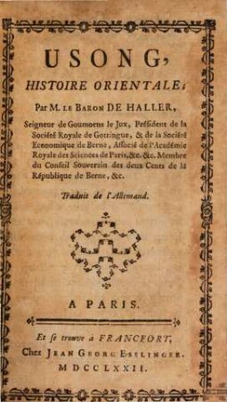 Usong : histoire Orientale