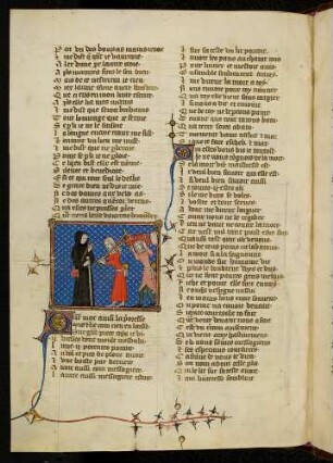 Der Pilger begegnet Alter (Vieillesse) und Krankheit (Enfermete/Maladie).