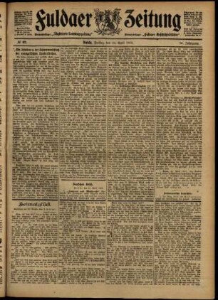 Ausgabe vom Freitag, den 24. April 1903.