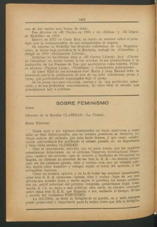 Sobre feminismo