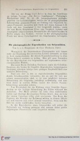 Die photographische Reproduction von Oelgemälden