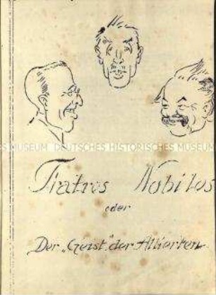 Spottgedicht über die Allierten im Ersten Weltkrieg