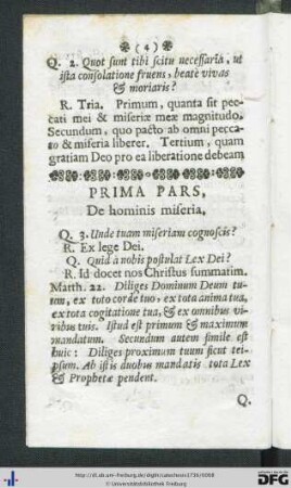 Prima Pars, De hominis miseria.