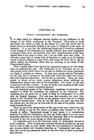 Chapter III. Wrongs "Intolerable", And Otherwise.