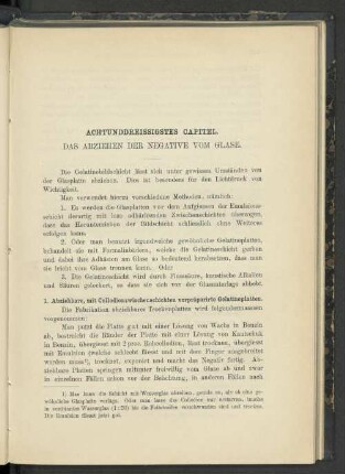 Achtundreissigstes Capitel. Das Abziehen der Negative vom Glase.