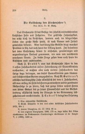 226-257 Die Entstehung des Kirchenjahrs