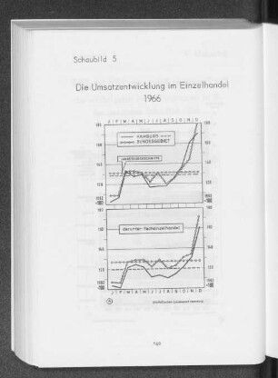 Schaubild 5: Die Umsatzentwicklung im Einzelhandel 1966
