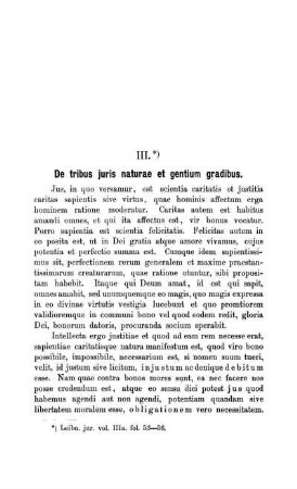 III. De tribus juris naturae et gentium gradibus