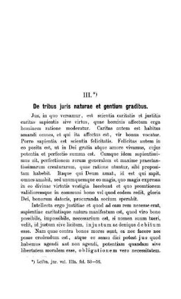 III. De tribus juris naturae et gentium gradibus