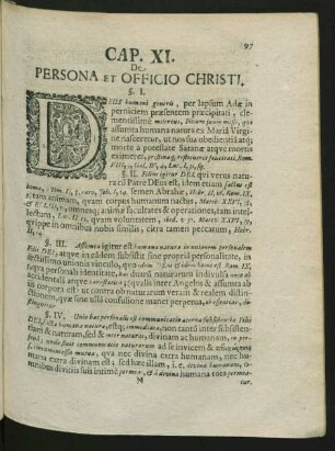 Cap. XI. De Persona Et Officio Christi