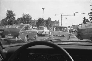 Zunahme des Autoverkehrs in Karlsruhe