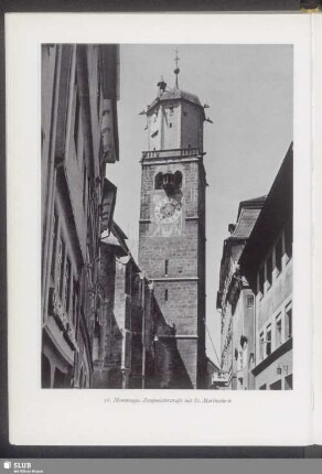 Memmingen, Zangmeisterstraße mit St. Martinsturm