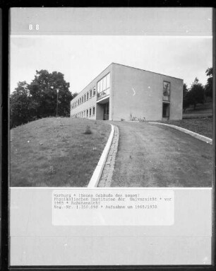 Neues Gebäude des neuen Physikalischen Institutes der Universität