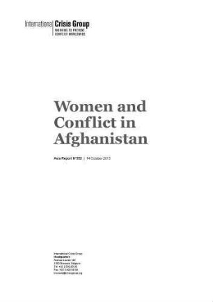 Women and conflict in Afghanistan