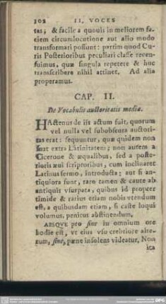 Cap. II. De Vocabulis auctoritatis mediae