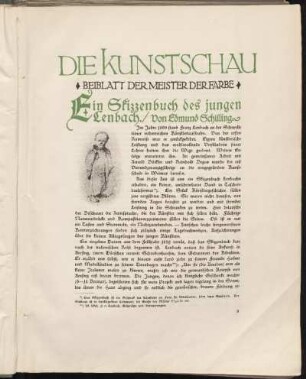 Ein Skizzenbuch des jungen Lenbach.