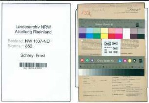 Entnazifizierung Ernst Schrey , geb. 06.10.1907 (Kaufm.Angestellter)