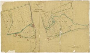 Auszug aus dem Originalplan der Gemarkung Oberachern, Achern