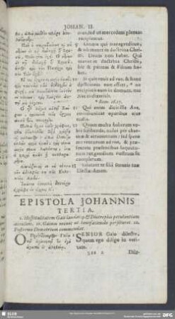 Epistola Johannis Tertia