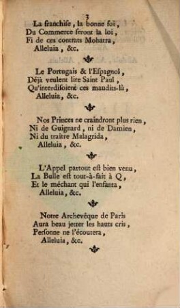 Chanson : Sur l'air. O filii &c. Alleluia, Alleluia, Alleluia, Chantons en ce jour solennel ...