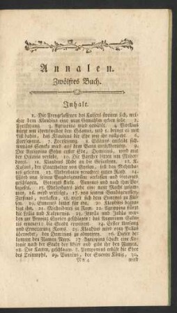 Annalen. Zwölftes Buch