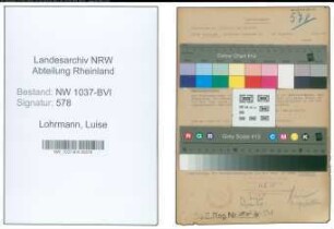 Entnazifizierung Luise Lohrmann , geb. 19.09.1899 (Lehrerin)