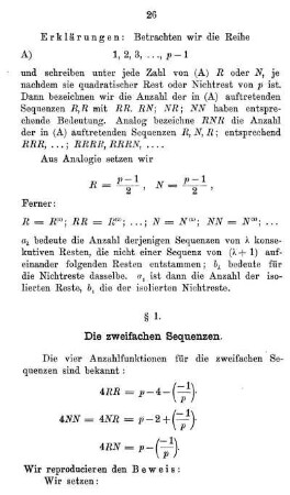 § 1. Die zweifachen Sequenzen.