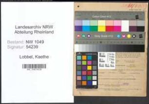 Entnazifizierung Kaethe Lobbel , geb. 27.01.1914 (Lehrerin)