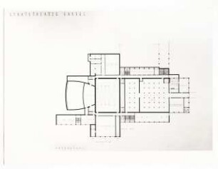 Staatstheater Kassel: Grundriss Kellergeschoss