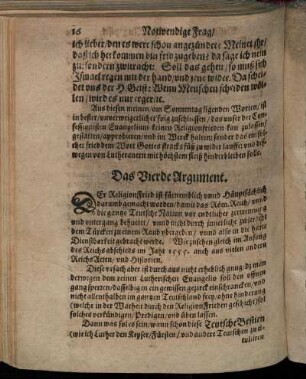 Das Vierde Argument.