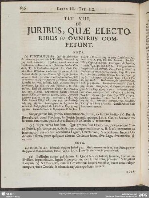 Tit. VIII. De Juribus, Quae Electoribus Omnibus Competunt