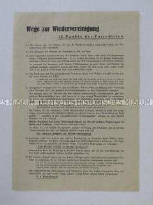 Programmatisches Flugblatt des "Possedisten"