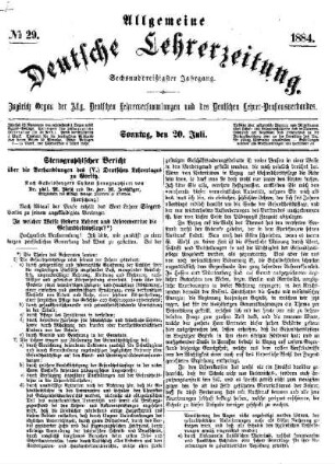 Stenographischer Bericht über die Verhandlungen des (V.) Deutschen Lehrertages zu Görlitz : Fortsetzung